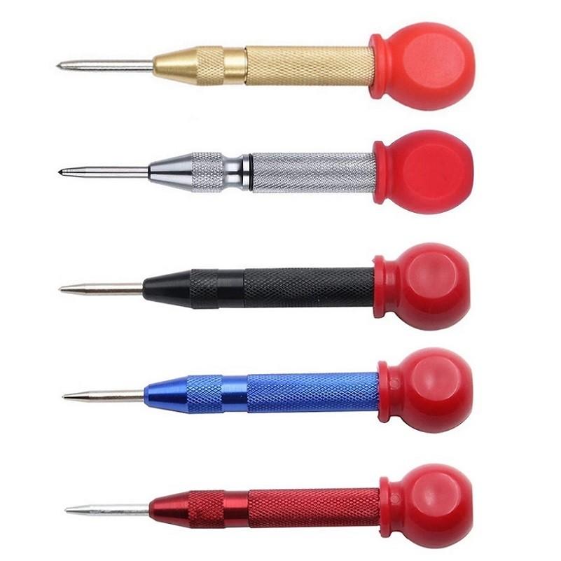 Automatic Centre Punch  Heavy Duty Auto Center Punch Non Slip Grip Spring-Loaded