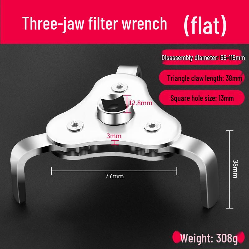 Universal Engine Oil Filter Remover and Installer Tool with Belt Chain