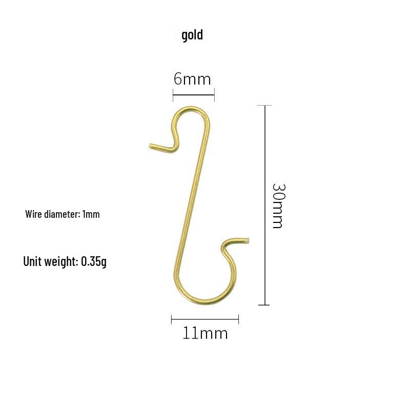 Creative S-shaped Christmas Tree Decoration Hooks