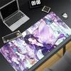 Wisteria Flower Mouse Pad Laptop Purple Anime Girl Keyboard Rug Demon Slayer Kochou Shinobu Mousepad PC Butterfly Gamer Desk