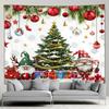 Christmas Tree Snowman Pattern Tapestry Bedroom Living Room Home Christmas Decoration