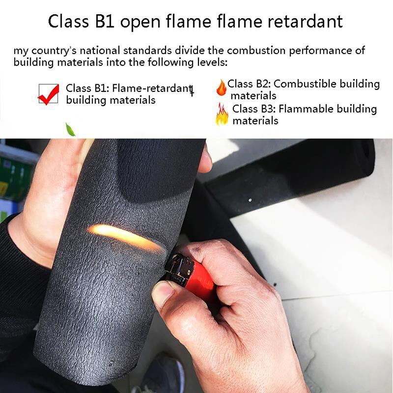 1.8M Sponge Rubber Pipe Black Waterproof Pipeline Holder Thermal Insulation Tubular Protective Sleeve For Air Conditioning