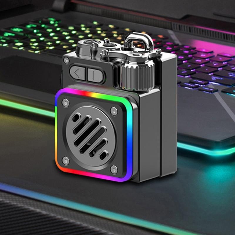 Portable Wireless Speaker with Dynamic lighting Lighting Permanent Metal Housing Long Amusement High Quality Sound