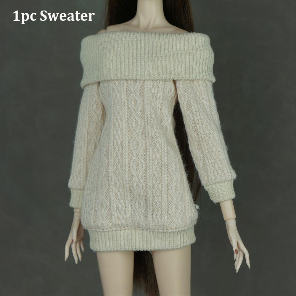 Handmade Doll Accessories Tops Mini Dressing Clothes New Doll Knitted Sweater for 1/6 Doll