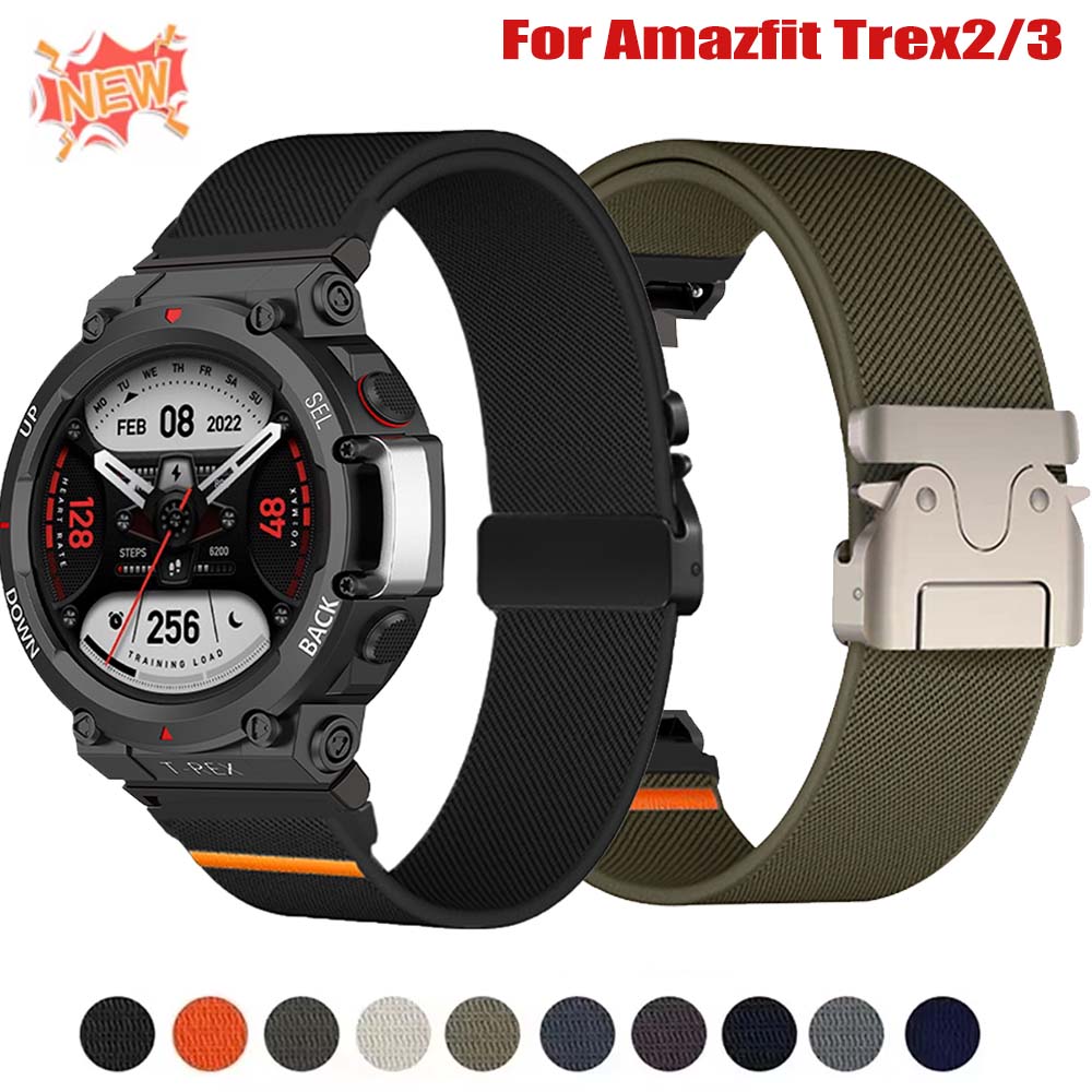 Elastický nylonový řemínek pro hodinky Amazfit Trex2/3 Ultra, Sportovní náramek pro Amazfit Trex Pro T Rex Chytré hodinky, Náhradní pásek