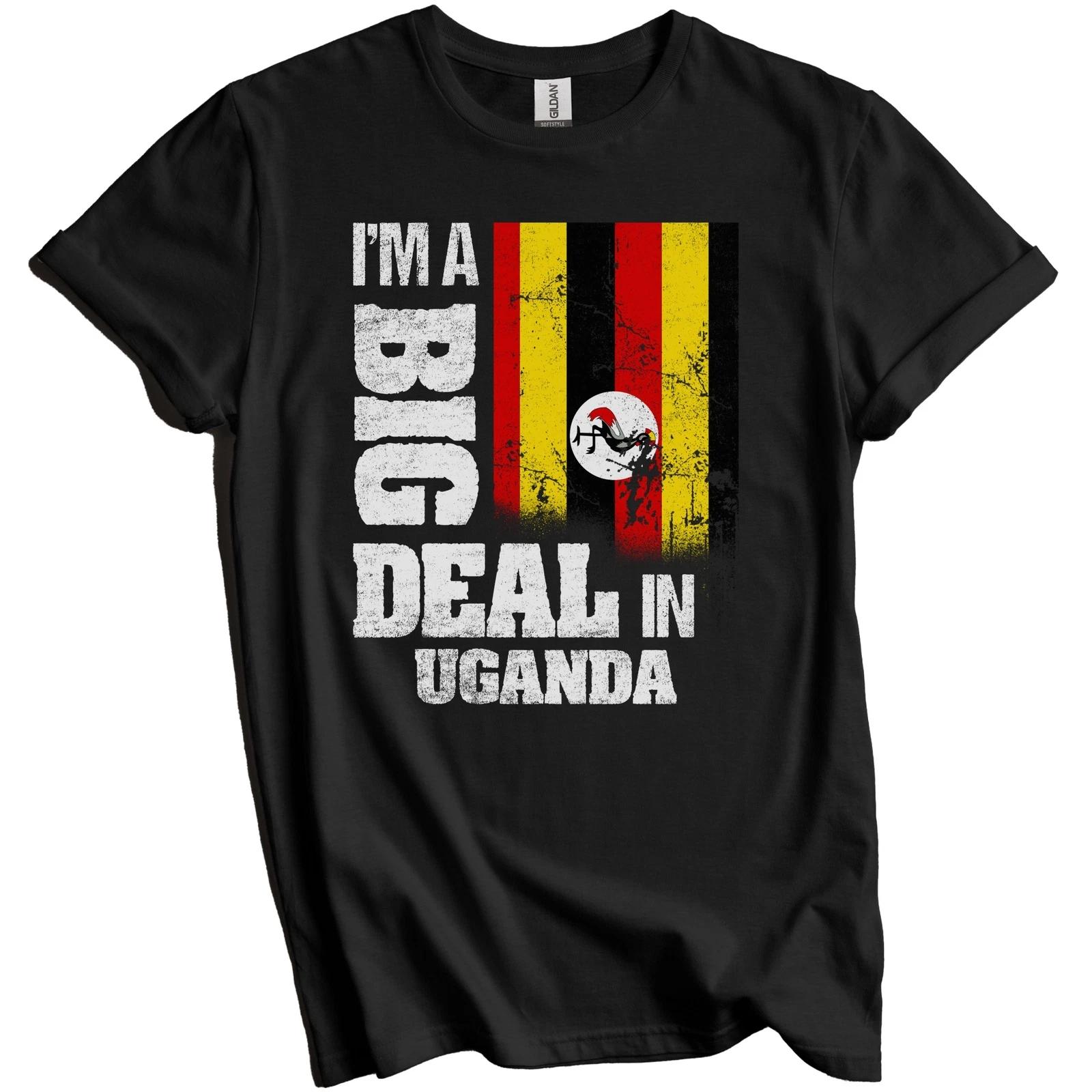 I m A Big Deal In Uganda Funny Ugandan Flag T-Shirt S