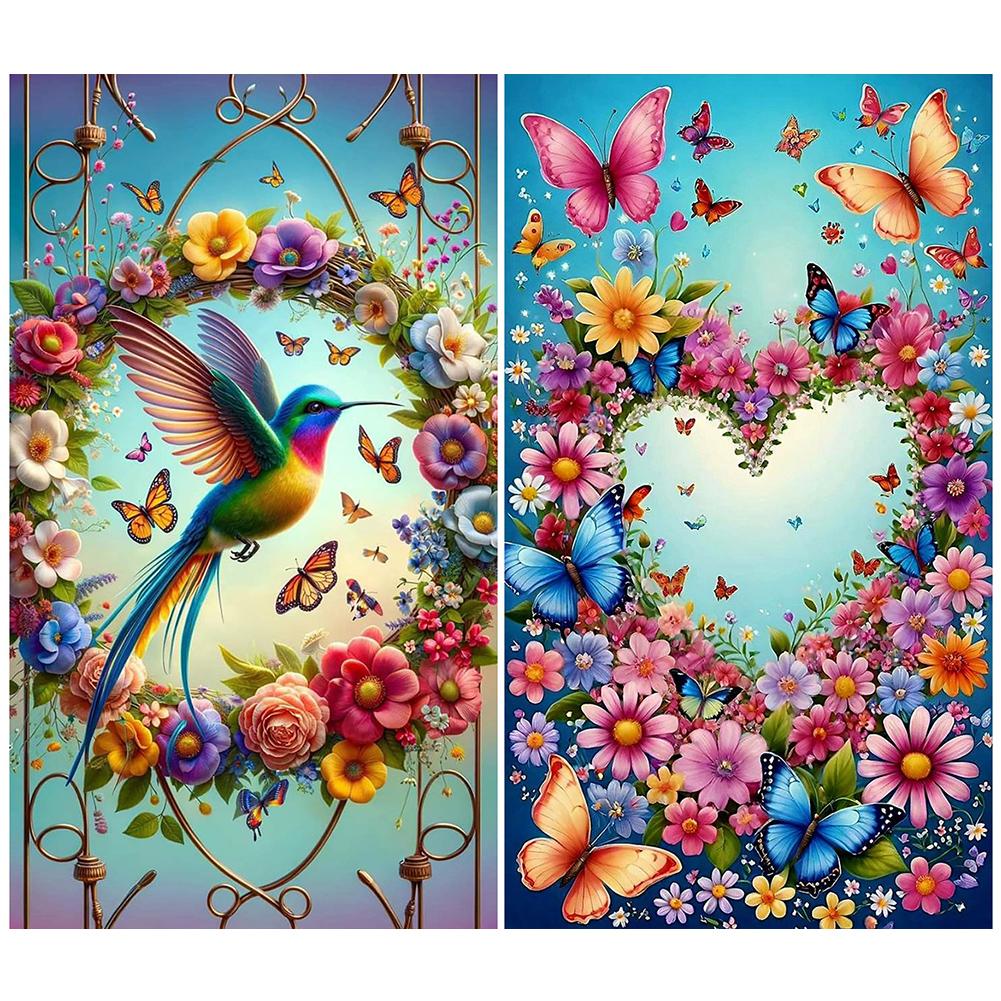 

- 5D DIY Full Round Dril Diamond Painting Hummingbird Kit Home Decor Art Craft K1961
