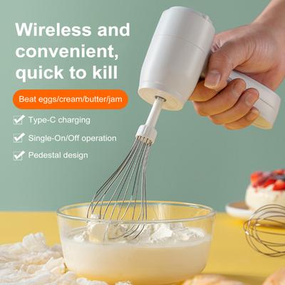 Elektrischer Handmixer, kabellos, wiederaufladbar, Schneebesen, Hand-Schneebesen, Küchenwerkzeug zum Backen, Kochen