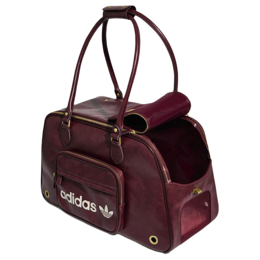 adidas Collezione Anno Nuovo Cinese Originals 30L Logo del Marchio Design a Lettere Borsa a Spalla in PU Borsa a Spalla Unisex Rosso Chiaro KZ4789