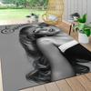 Expressive Fashion Model Carpet Rug Soft Washable Antislip Home Living Room Sofa Mats Personalized Christmas Rug