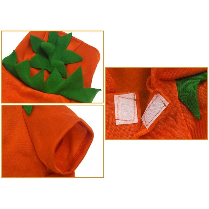 Dog Pumpkin Costume Cosplay Sweatshirt Pet Hoodie Party Costume AllBreeds Halloween Sweater Cats Festival Suit Outfit