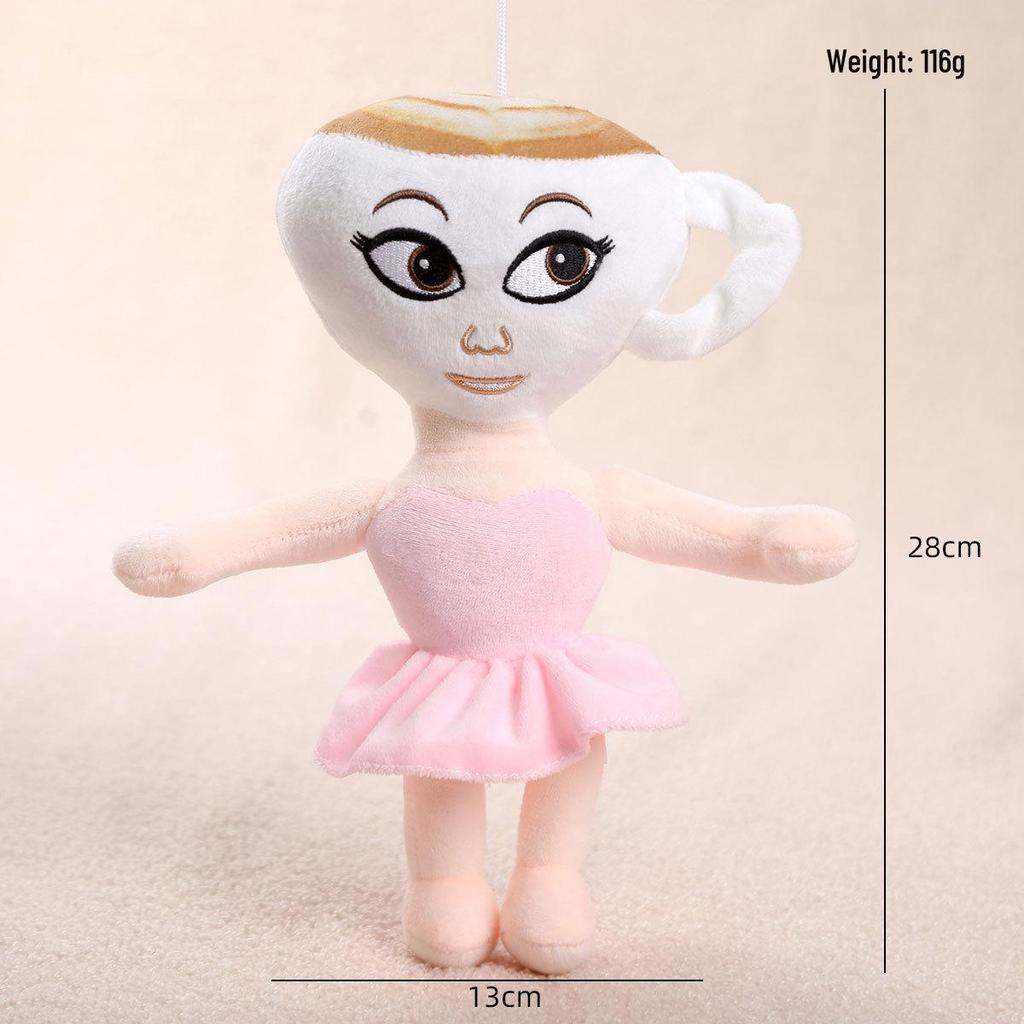 AI Klassiska Berg och Hav Gränsöverskridande Plysch Pinne Figur Nyckelring Hänge