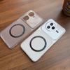 Case for Xiaomi POCO F7 Pro,F7 Ultra Wireless Charging Magnetic Ring Casing Anti-Fingerprint Matte Cover