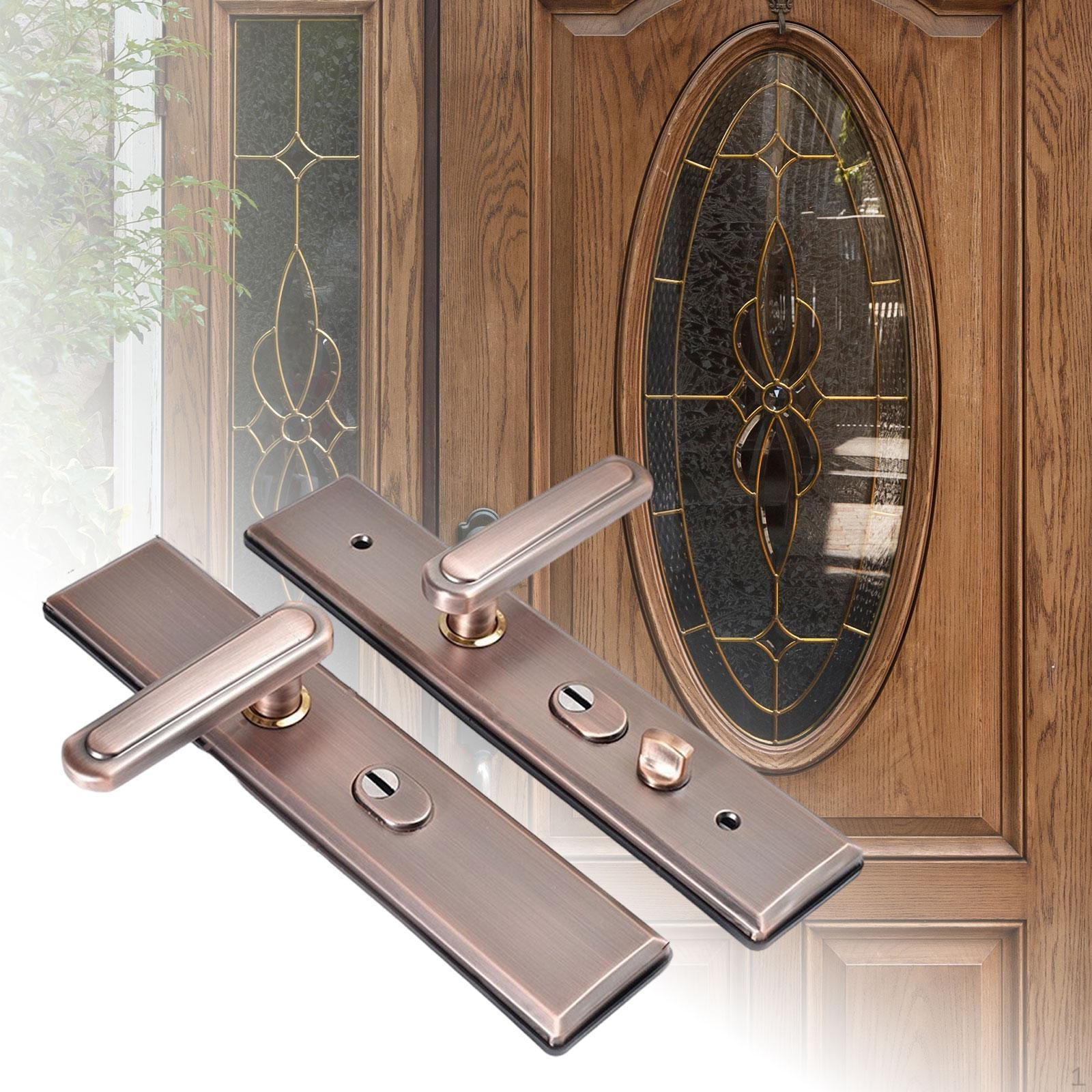 

Противоугонная ручка дверного замка, прочная износостойкая ручка для открывания двери коричневый