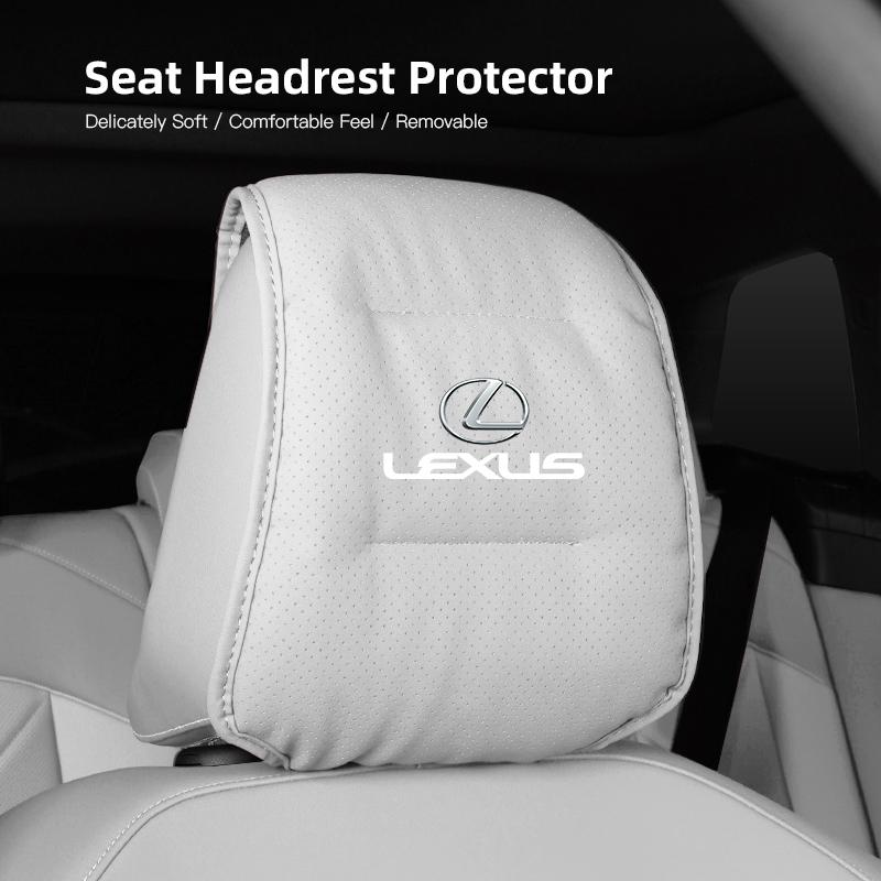Leather Car Pillowcase Car Supplies Headrest Cover For Lexus RX330 IS250 Ct200h ES300h RX350 Anti Fouling Decoration Pillowcase NM2