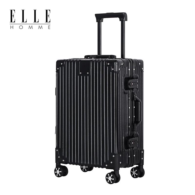 ELLE HOMME Aluminum Frame Smart Luggage 20 Inch