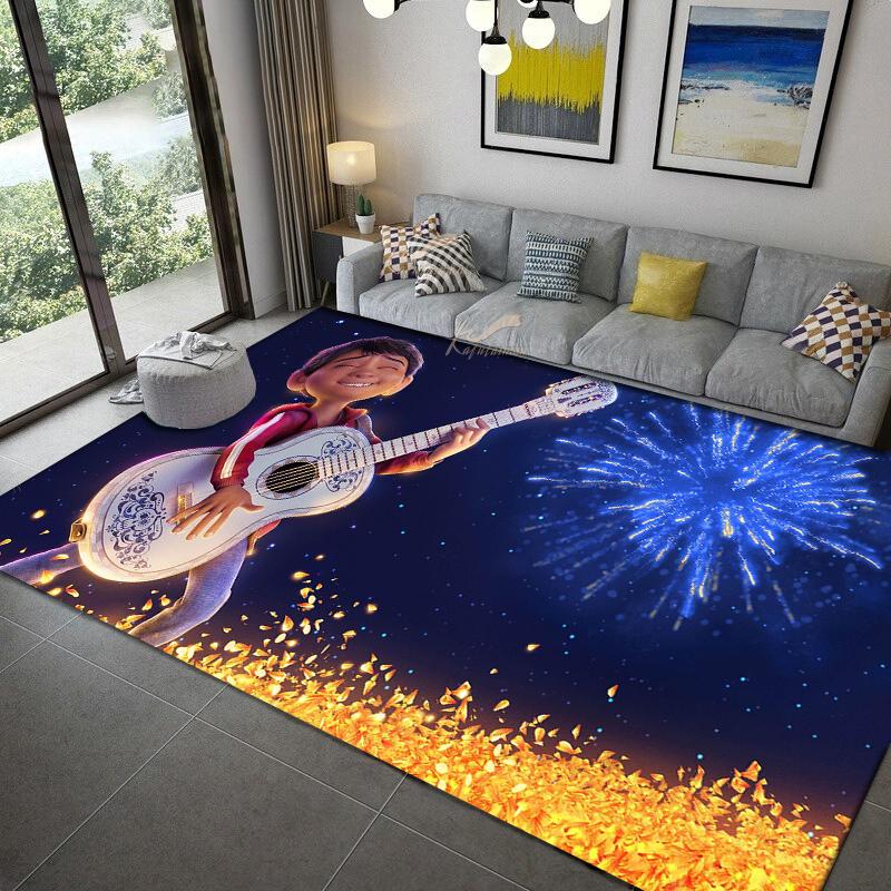 Coco Miguel Héctor anime Carpet multi-size Carpet for Living Room Bedroom Kid's Room Home Decor Area Rug Non-slip Mat Sofa Mat