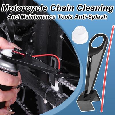1-6 Stück Motorrad Fahrrad Kette Schmiermittel Applikator Spritzfreie Kettenwachs Kettenreiniger Aufsatz Motorrad Kettenschmierer Spray Getriebe