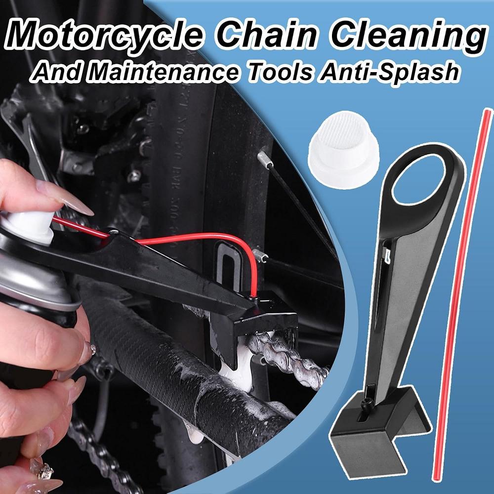 1-6 Stück Motorrad Fahrrad Kette Schmiermittel Applikator Spritzfreie Kettenwachs Kettenreiniger Aufsatz Motorrad Kettenschmierer Spray Getriebe