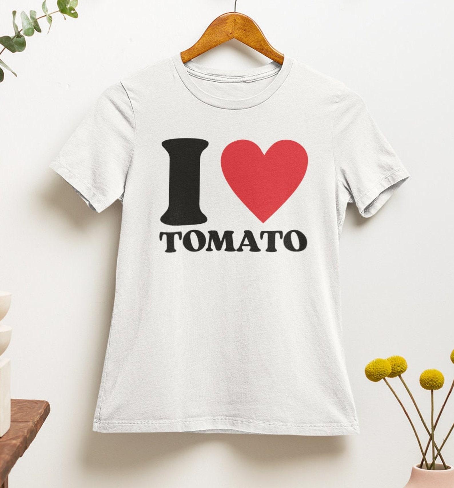 I Love Tomato T Shirt | Funny | y2k | aesthetics | hilarious | 2000s | 90s | Tomato T shirt | I Love Vegetables I Love Garden XL