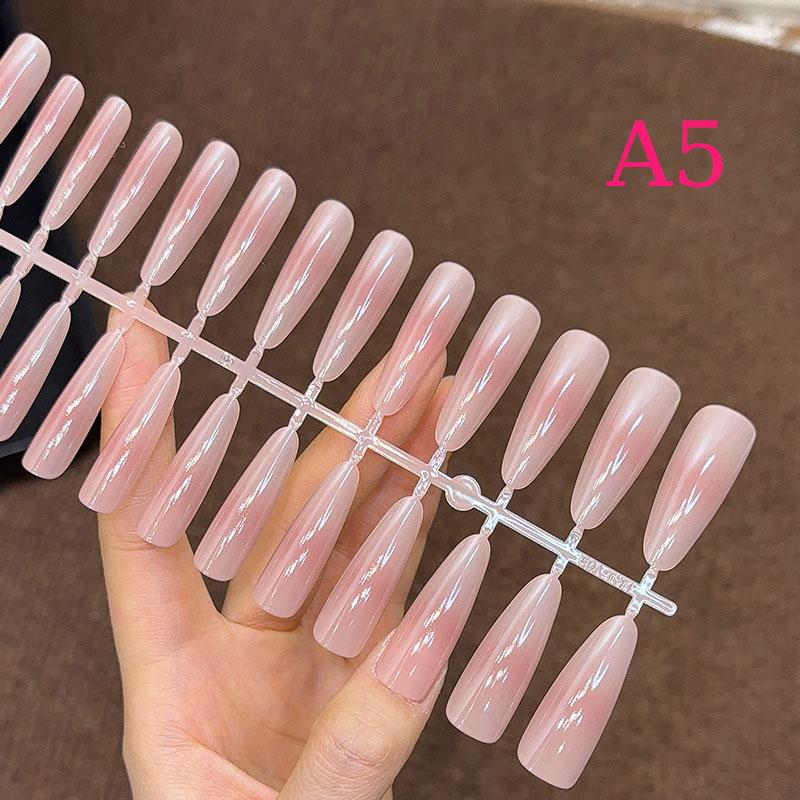30 Piezas Color Nude Degradado Uñas Postizas Presionar Rápido Extensión Mate Uñas Postizas Portátiles Naturales Multiestilo Puntas de Uñas de Cobertura Completa