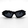 Futuristic Personality Punk Y2K Sunglasses Women European and American Party Hip Hop Sunglasses Epoxy Special-shaped Sunglasses Men