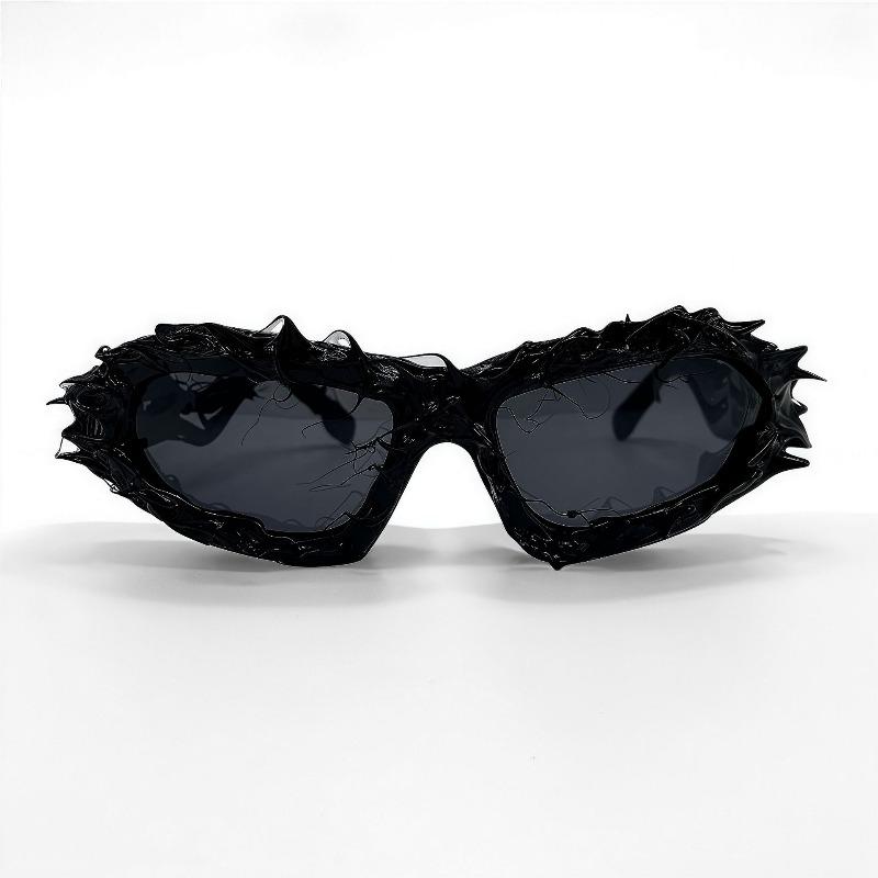 Futuristic Personality Punk Y2K Sunglasses Women European and American Party Hip Hop Sunglasses Epoxy Special-shaped Sunglasses Men