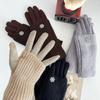 3 Ways To Wear Removable Knitted Gloves Women Winter Keep Warm Touch Screen Fashion Elegant Soft Thickened Prevent Cold Gloves