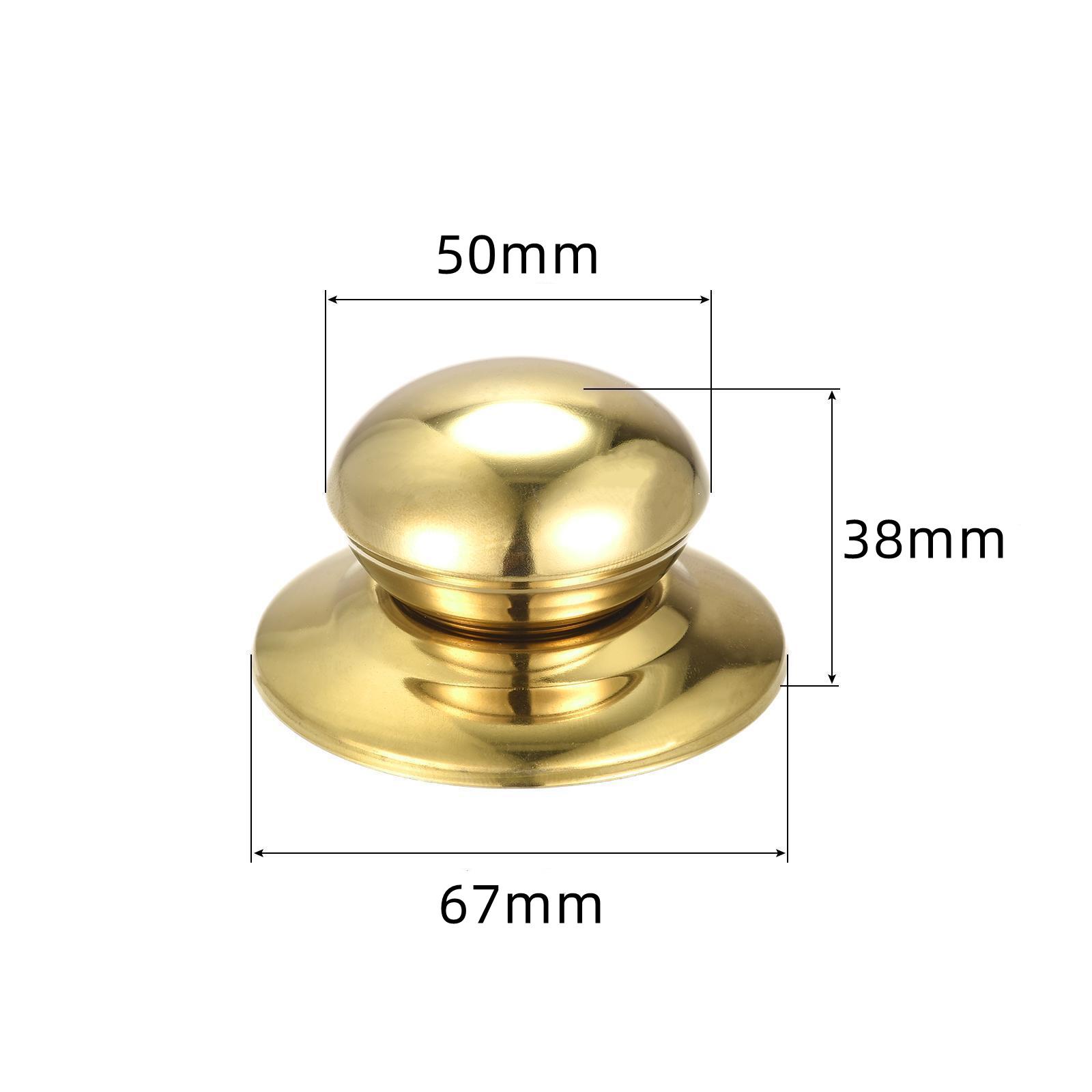 

Cookware Handle Pot Lid Knob Set Glass Lid Kettle Lid With Screw Accessories Fitting Head Cap Replacement Stainless Steel