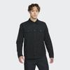 Nike Solid Color Pocket Flannel Skateboard Long Sleeve Shirt Men Tops Black DA4168-010