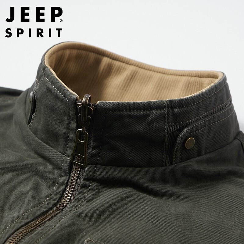 JEEP SPIRIT Men's Reversible Multi-Pocket Outdoor Fishing Vest