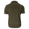 Men's Casual Short Sleeve Work Shirt Slim Fit Polo Style with Dual Chest Pockets Button and Zipper Closure Lightweight Fabric