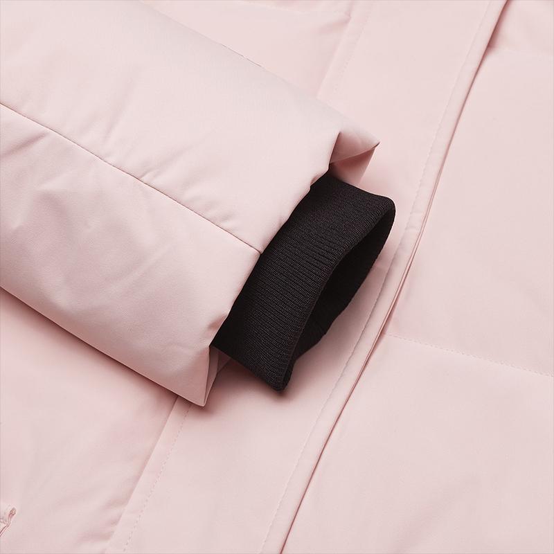 FILA Warm Long Hooded Down Jacket Women outerwear Lotus-Pink F11W449906FPK