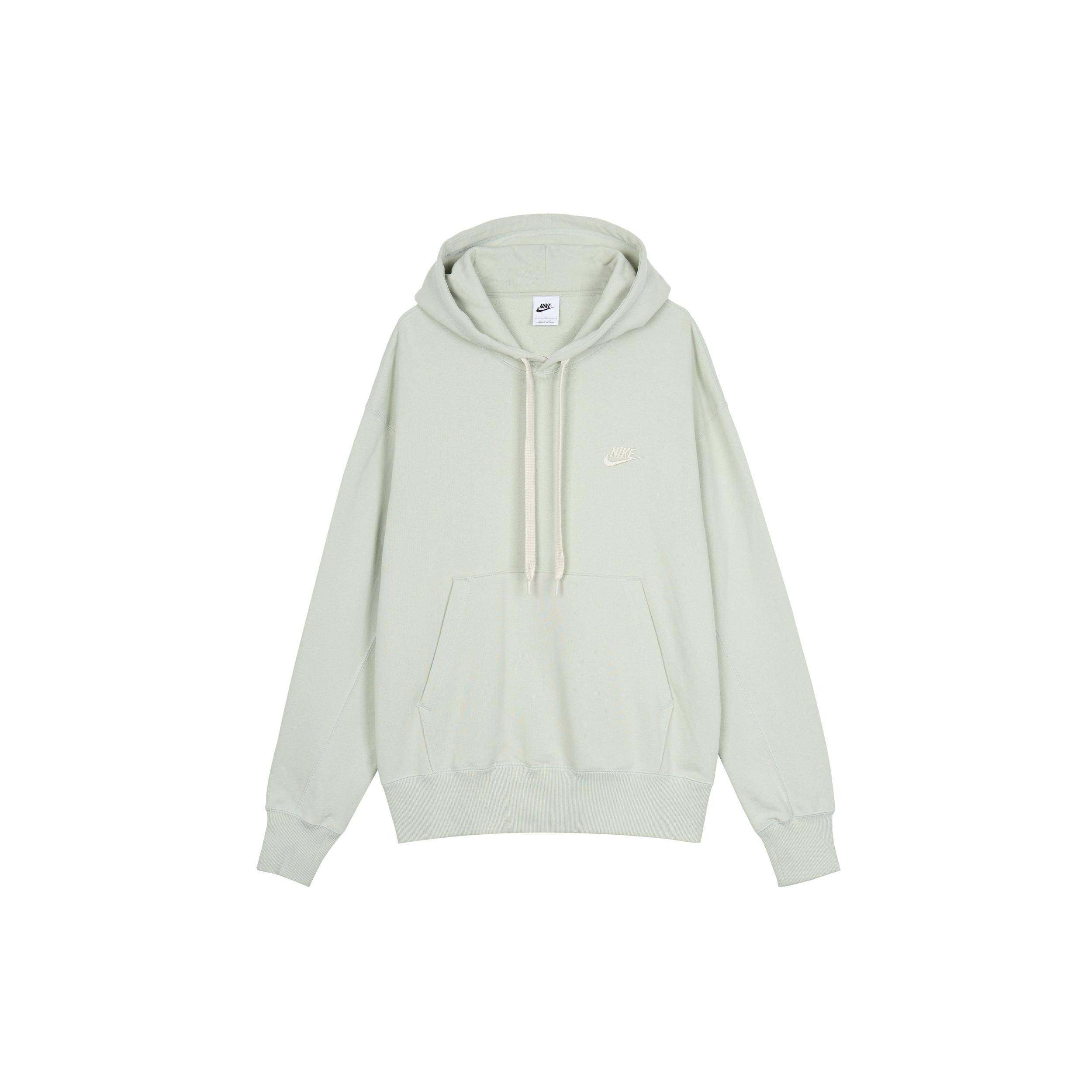 Men s Nike Sportswear French Terry Embroidered Logo Solid Color Green DA0024-017 XL
