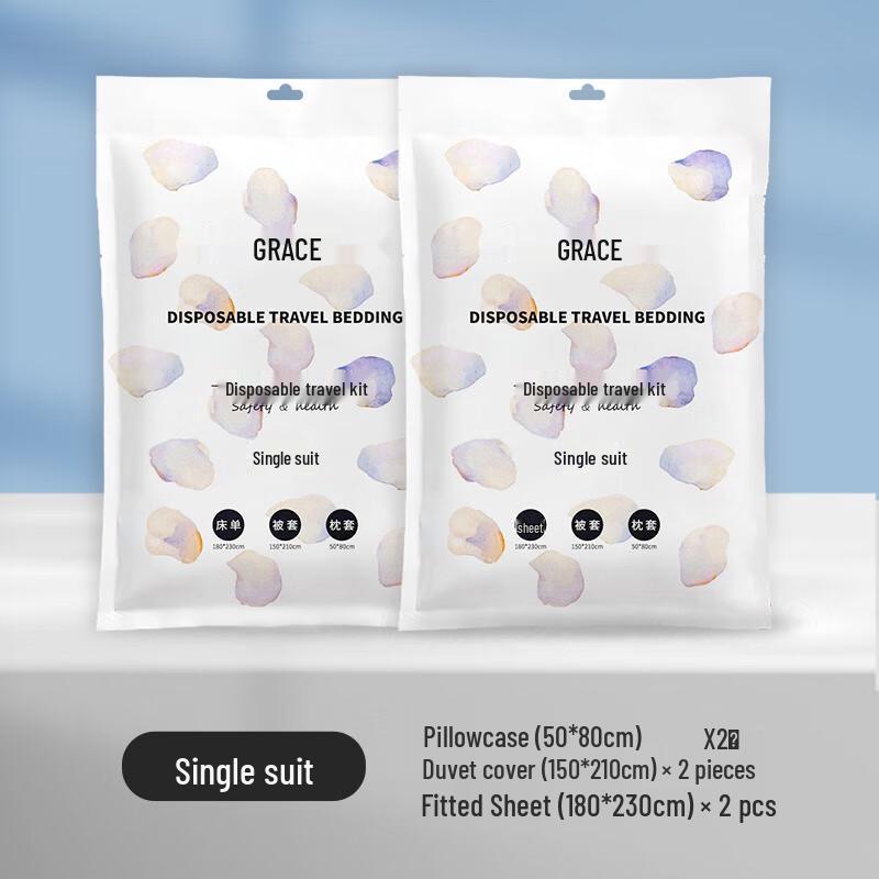 Grace Disposable Travel Bedding 3-Piece Set