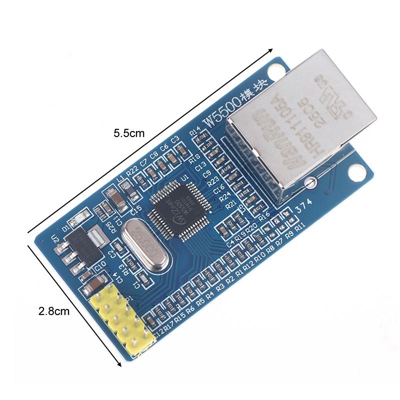 1/3Pcs W5500 Ethernet Network Module Hardware Spi Interface Full Hardware Tcp/Ip Protocol Stm32 Diy Projects For Arduino