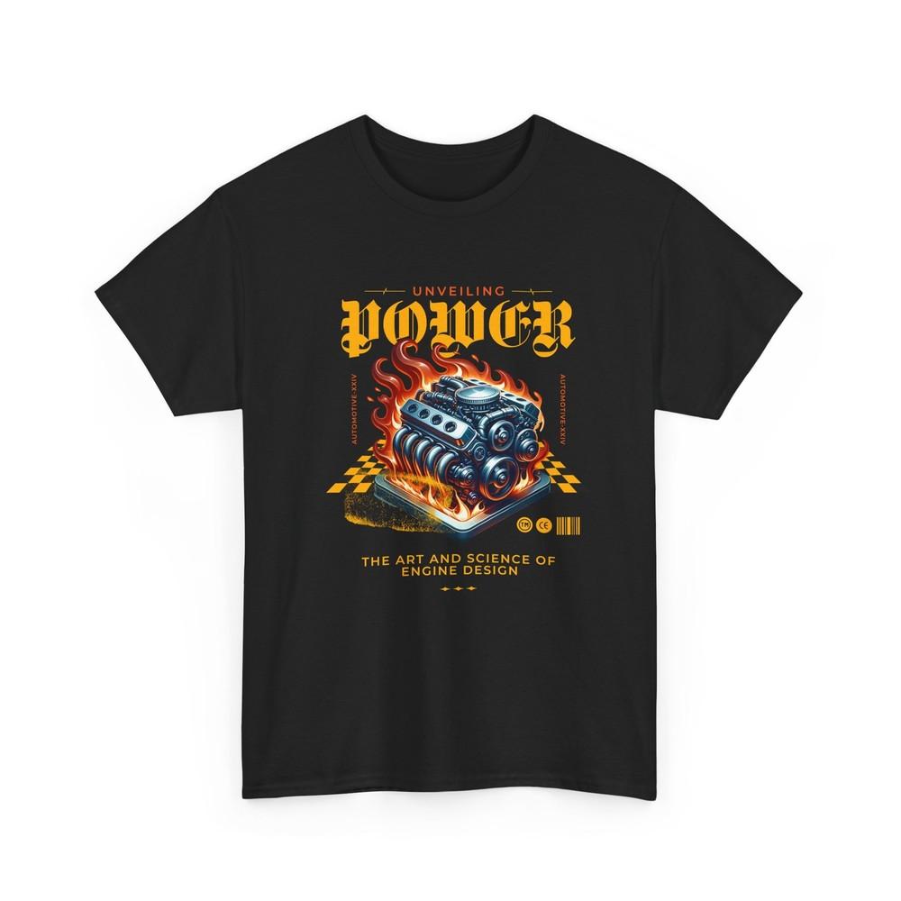 Power Engine Automotive Tshirt Perforunisexce V8 Motor Mechanic Graphic Tee Gift