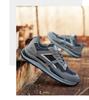Men's Safety Shoes with Steel Toe Cap, Anti-smash, Anti-puncture, Wear-resistant, Rubber Sole for Labor Protection.