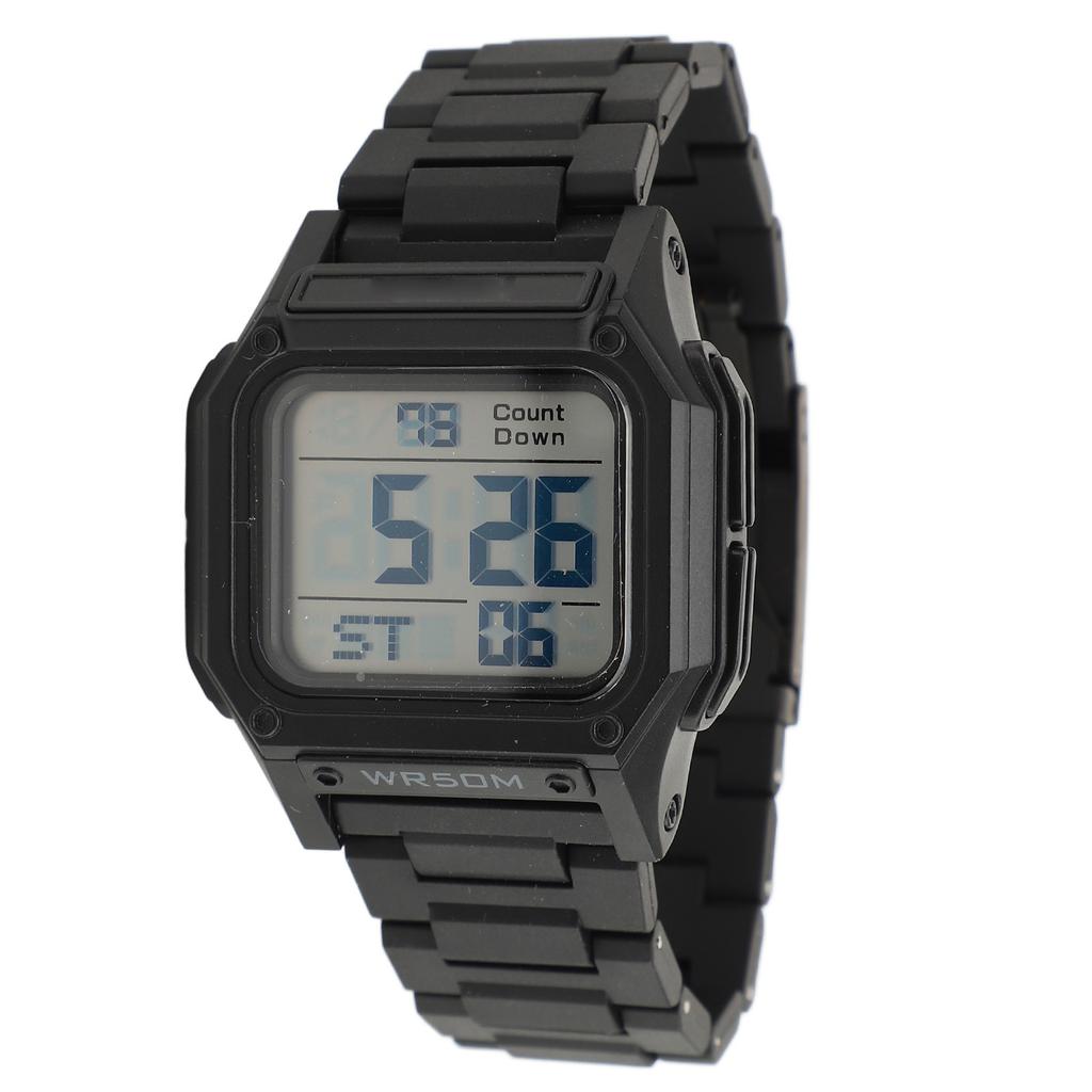 Digital Watch 50m Waterproof Backlit Display Electronic Watch with Alarm Clock Stopwatch Countdown