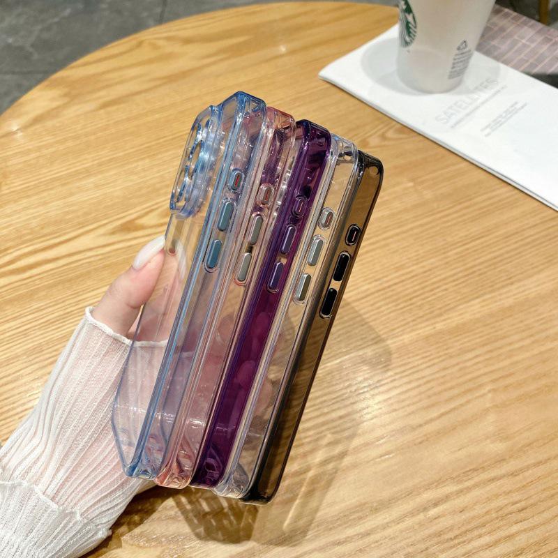 Przezroczyste etui z metalu i szkła w kolorze lodowego kryształu na obiektyw iPhone 15 Pro Max dla Apple 15 Pro - Pasuje do modelu 13.