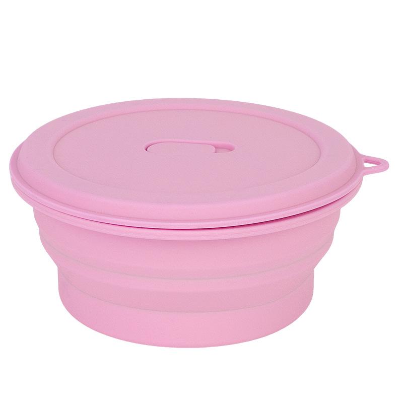Silikonový bento box vhodný do mikrovlnné trouby: Přenosný, Skládací a Vhodný do lednice pro uchování čerstvosti