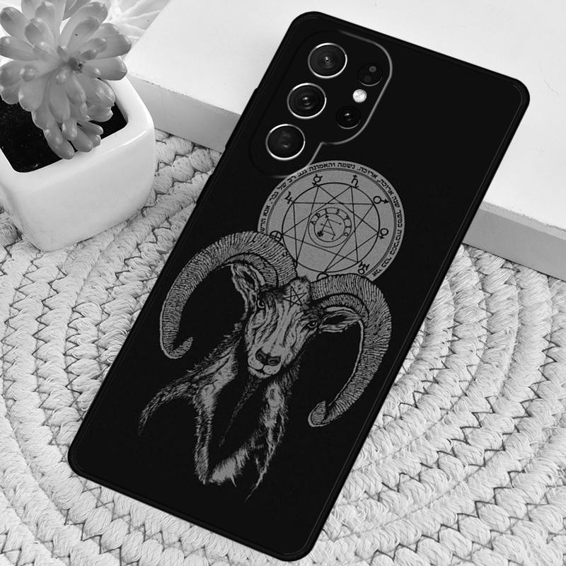 Satanic scary skull TPU Phone Case For Samsung Galaxy note 10 pro S26 S25 S24 S23 S22 Ultra Plus S21 FE S20 Shockproof Cover