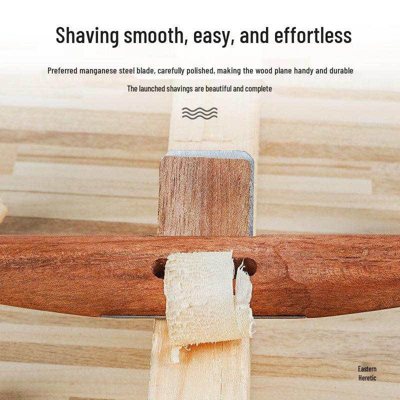 Handcrafted Bird-Shaped Wood Plane Set: Small Carpenter's Iron Blade & Scraper for Home Use