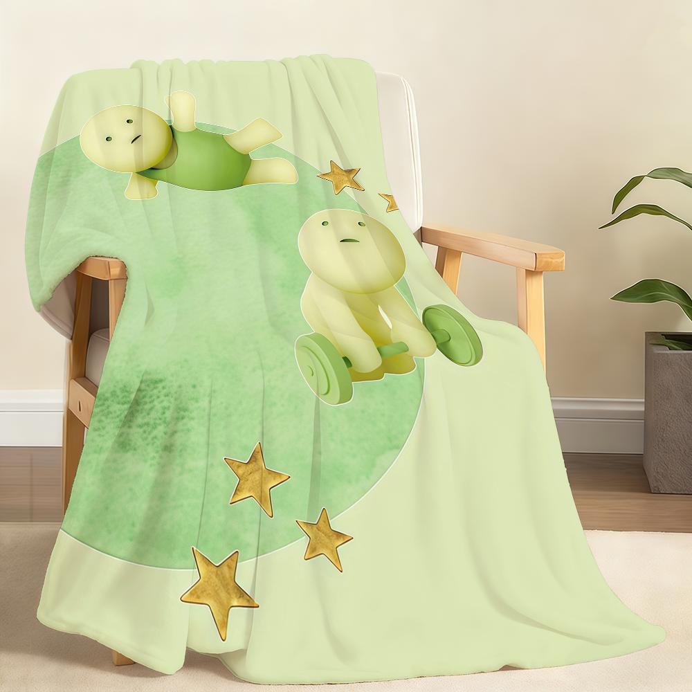 

Kawaii S-Smiski-S Japan Blanket Soft Throw Blanket for Home Bedroom Bed Sofa Picnic Travel Office Rest Cover Blanket Gift 150x200cm