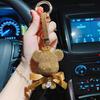 Fashion Full Rhinestone Big bBear Car Key Chain Cute Doll Creative Name Letters to Develop Bag Pendants.