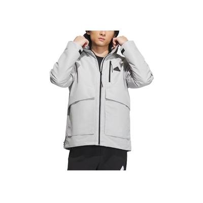 Wind.Rdy City Escape Jacket Solid Color Logo Sports Casual Hooded Jacket Men Jacket Light-Gray IT3953