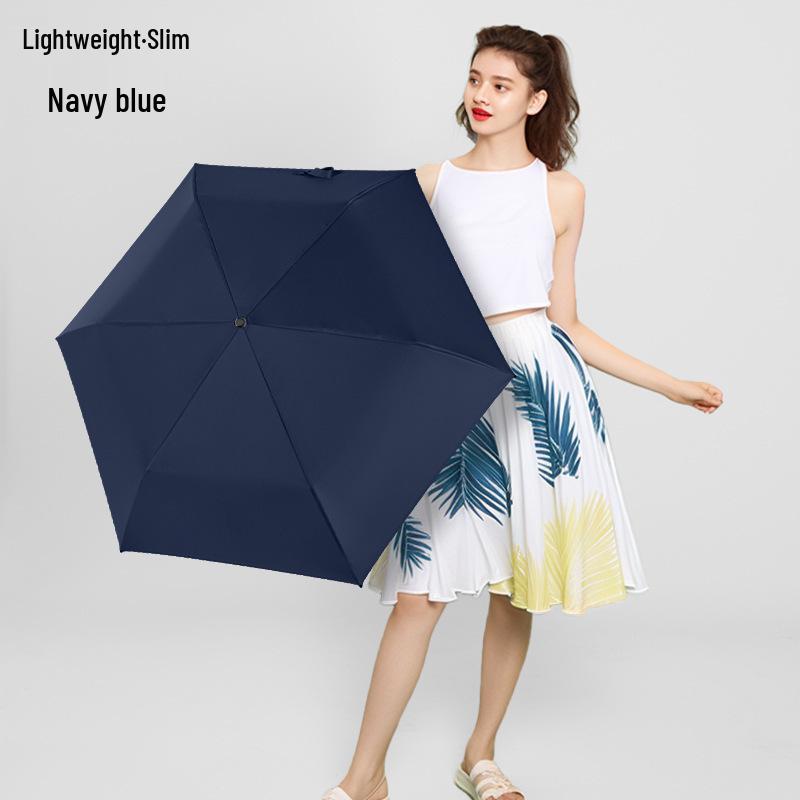 Ultra-light Carbon Fiber Sun & Rain Umbrella - Lightweight, Three-fold, UV Protective Parasol.