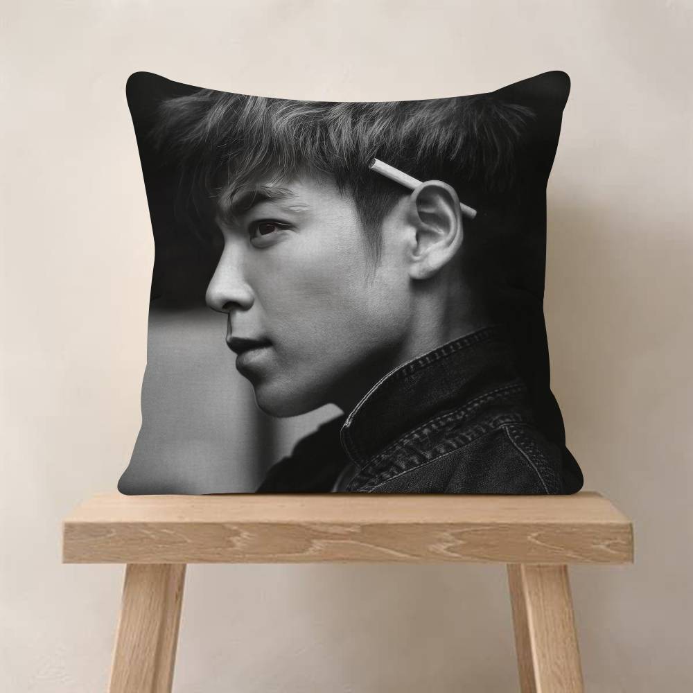 TTop Singer Choi Seunghyun  Pillow Gifts Home Office Furnishings Bedroom Sofa Car Cushion Cover case 45x45cm