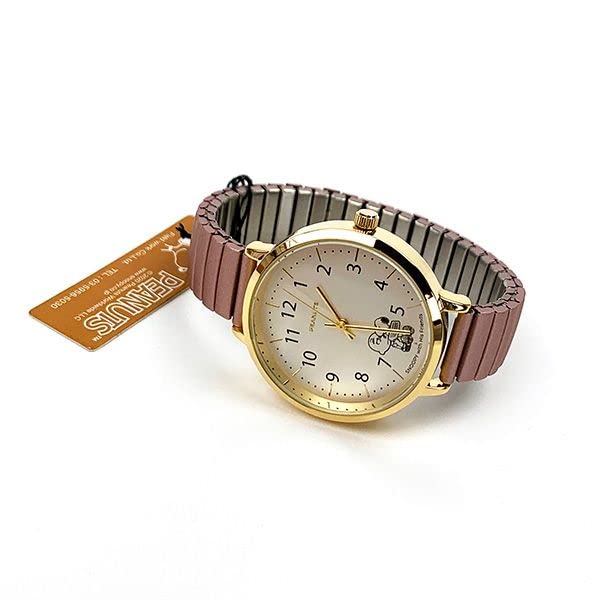 

Watch Snoopy Bellows Belt Analog Metal Band Gold Pink [Fieldwork] PNT027-2 Women s рожевий
