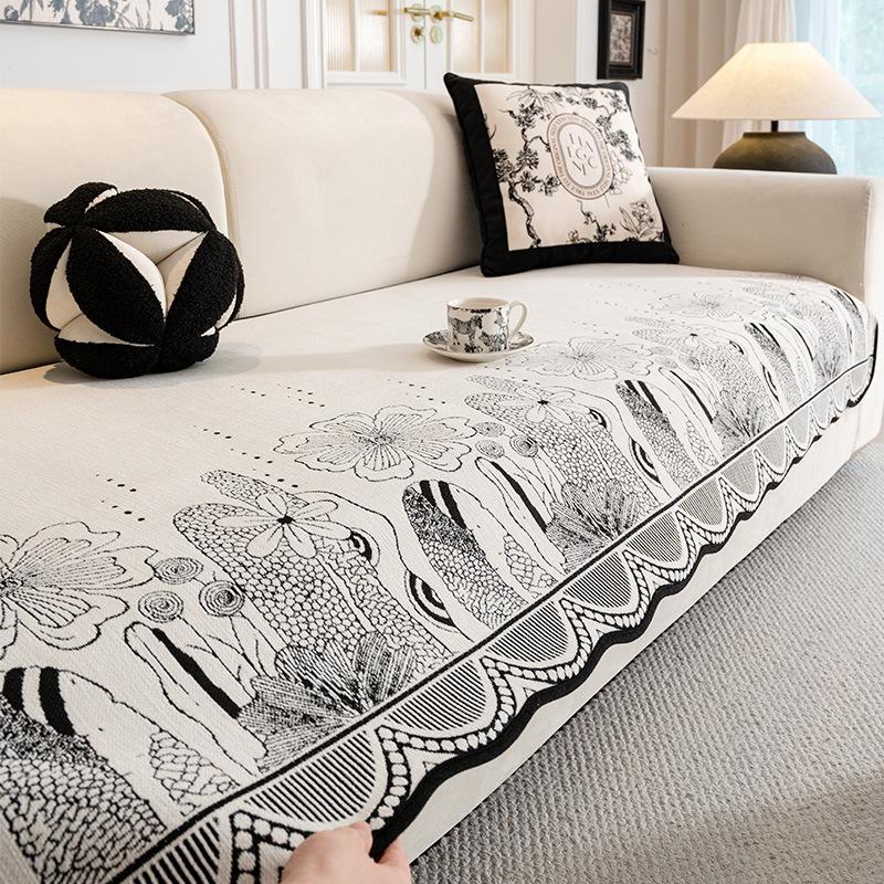Special-Shaped Sofa Cushion Universal In All Seasons  New Sofa Seat Cushion Non-Slip Straight Row Light Luxury High-End Cover Cloth Towel